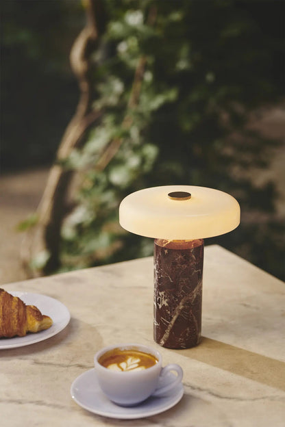 Lampe portable TRIP - Marbre Burgundy & Verre Soufflé - Caldeira