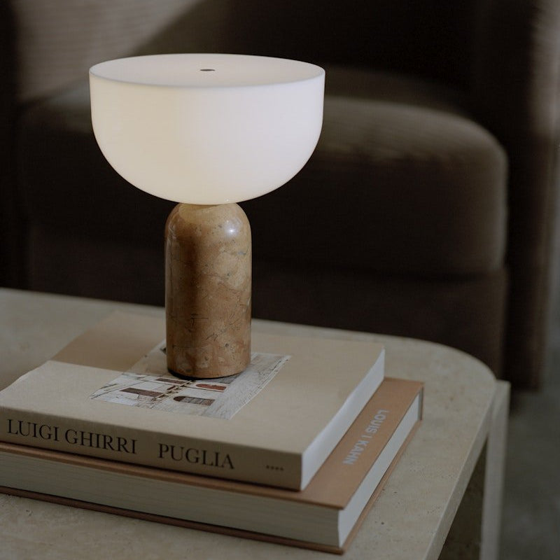 Lampe sans fil Kizu x marbre Breccia Pernice - Maison Caldeira