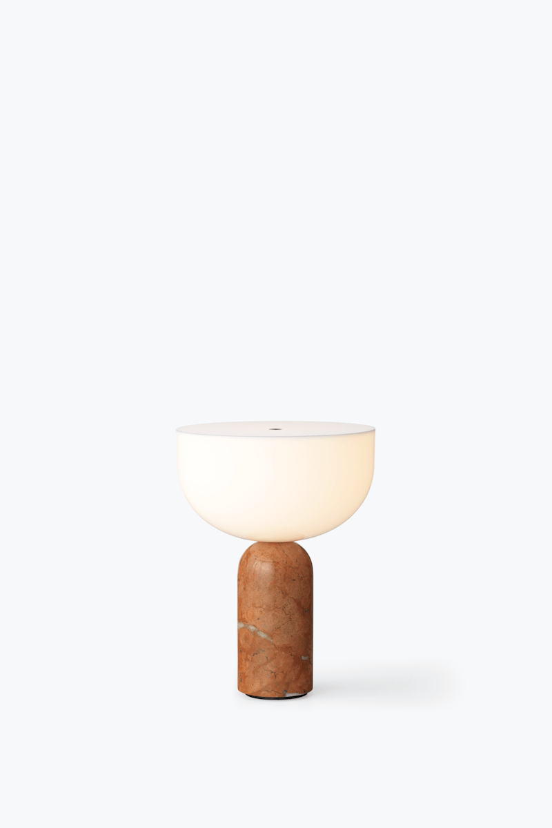 Lampe sans fil Kizu x marbre Breccia Pernice - New works - Design Contemporain - Maison Caldeira