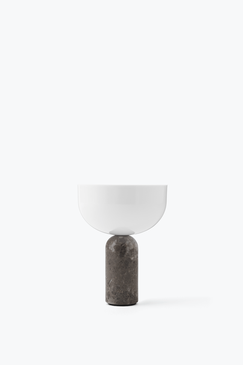 Lampe sans fil Kizu x marbre Gris de Marais - New works - Design Contemporain - Maison Caldeira