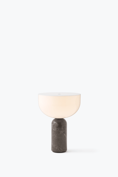 Lampe sans fil Kizu x marbre Gris de Marais - New works - Design Contemporain - Maison Caldeira