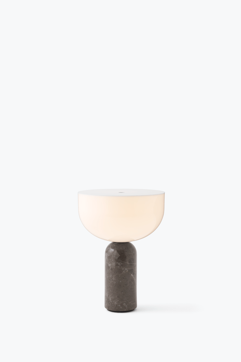 Lampe sans fil Kizu x marbre Gris de Marais - New works - Design Contemporain - Maison Caldeira