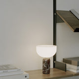 Lampe sans fil Kizu x marbre Rosso Levanto - Maison Caldeira