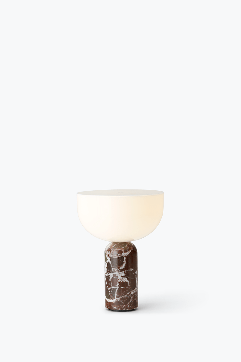 Lampe sans fil Kizu x marbre Rosso Levanto - Maison Caldeira