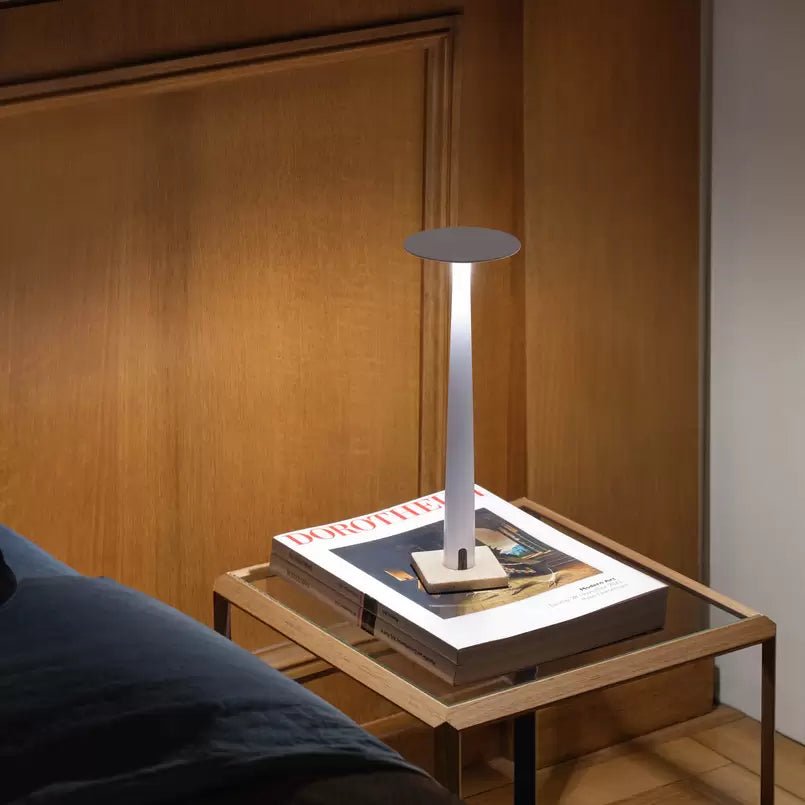 Lampe sans fil rechargeable Portofino - Blanc - Nemo Lighting - Design Contemporain - Maison Caldeira