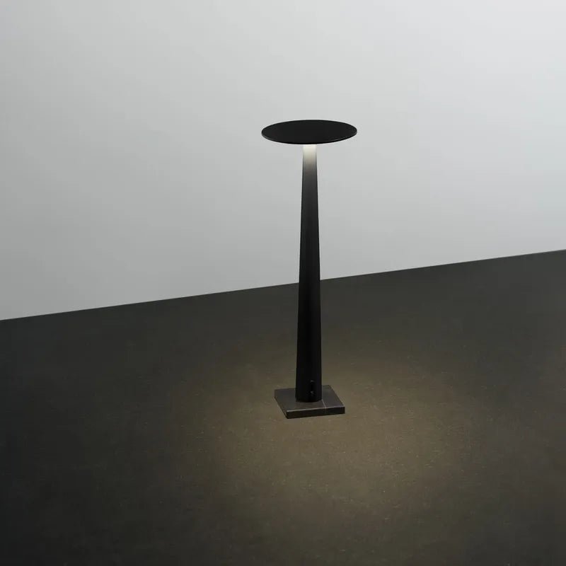 Lampe sans fil rechargeable Portofino - Noir / Marbre Sahara - Maison Caldeira