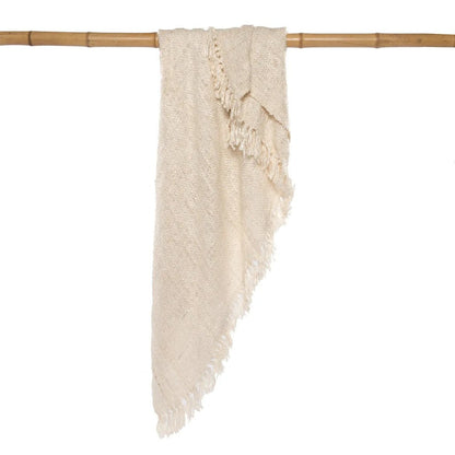 Le plaid "s'il vous plaît" - Crème - Bazar Bizar - Méditerranée - Maison Caldeira