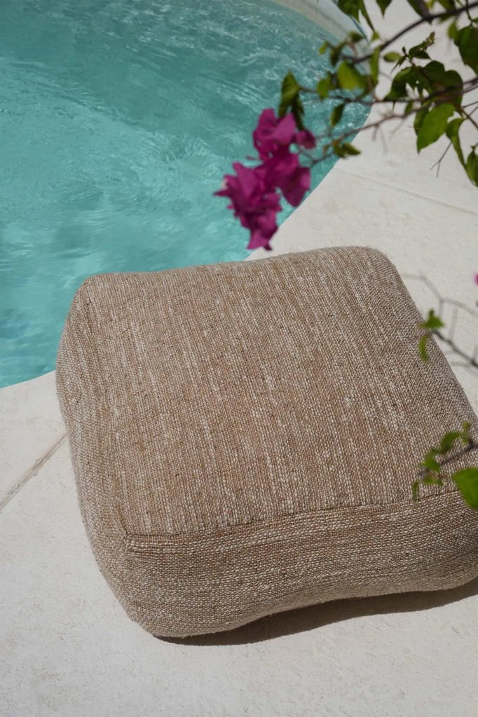 Le pouf confortable - beige - Maison Caldeira