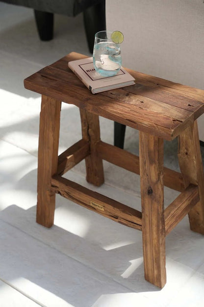 Le tabouret rustique fabuleux - Naturel - Bazar Bizar - Méditerranée - Maison Caldeira