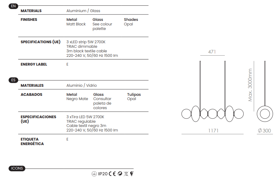 Lustre Mapi - Jose Fornas - Caldeira