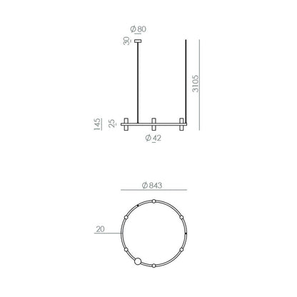 Lustre Tura - JF Sevilla - Caldeira