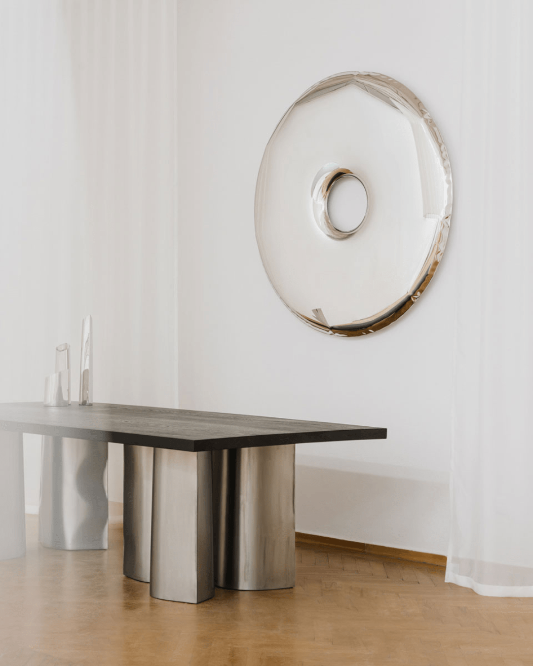 Miroir Rondo Inox - Zieta - Design Contemporain - Maison Caldeira