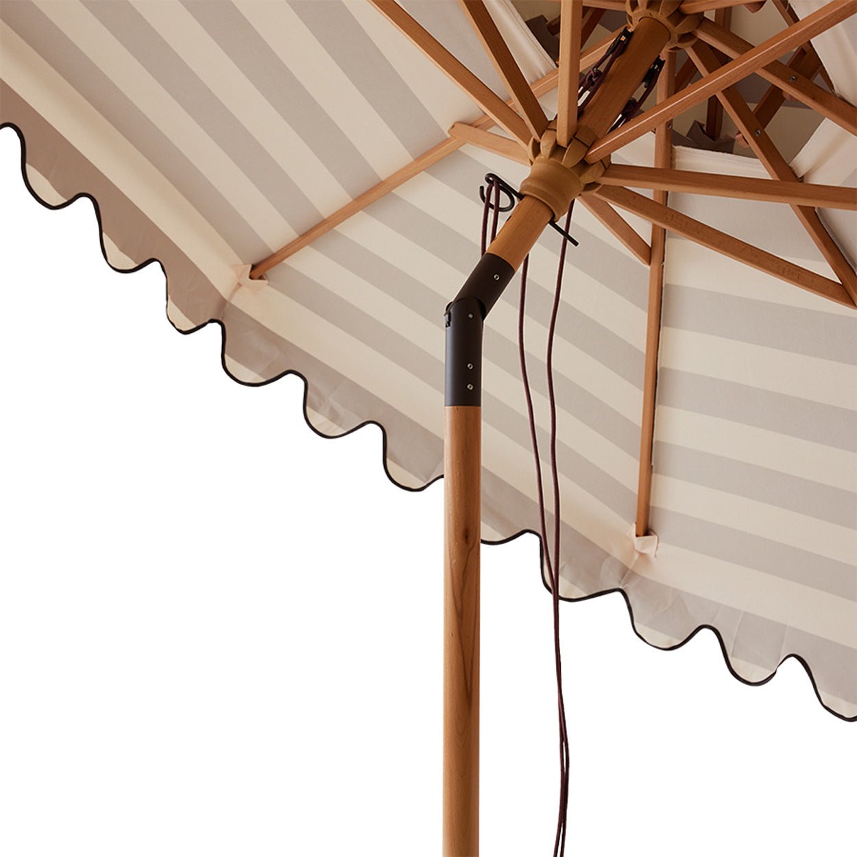 Parasol de terrasse rayé - Maison Caldeira