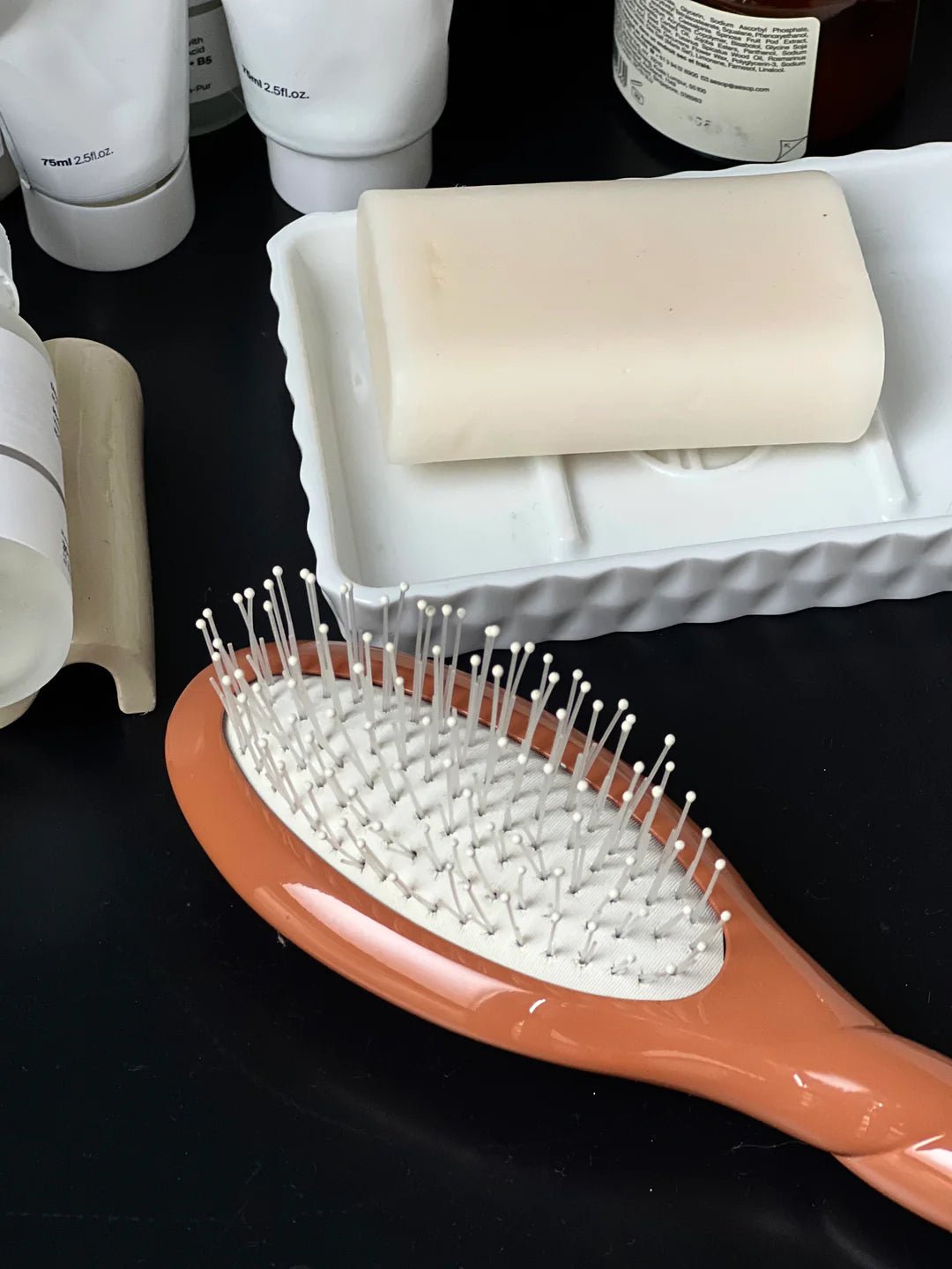 Petite Brosse à cheveux - N°4 LA MIRACLE Terracotta - Maison Caldeira