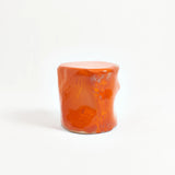 Petite table d'appoint en céramique - Orange - Maison Caldeira