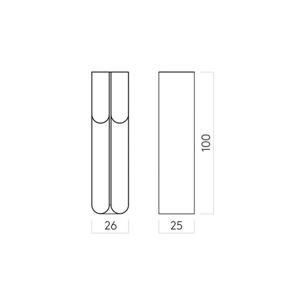 Piedestal courbée - Kristina Dam studio - Scandinave - Maison Caldeira