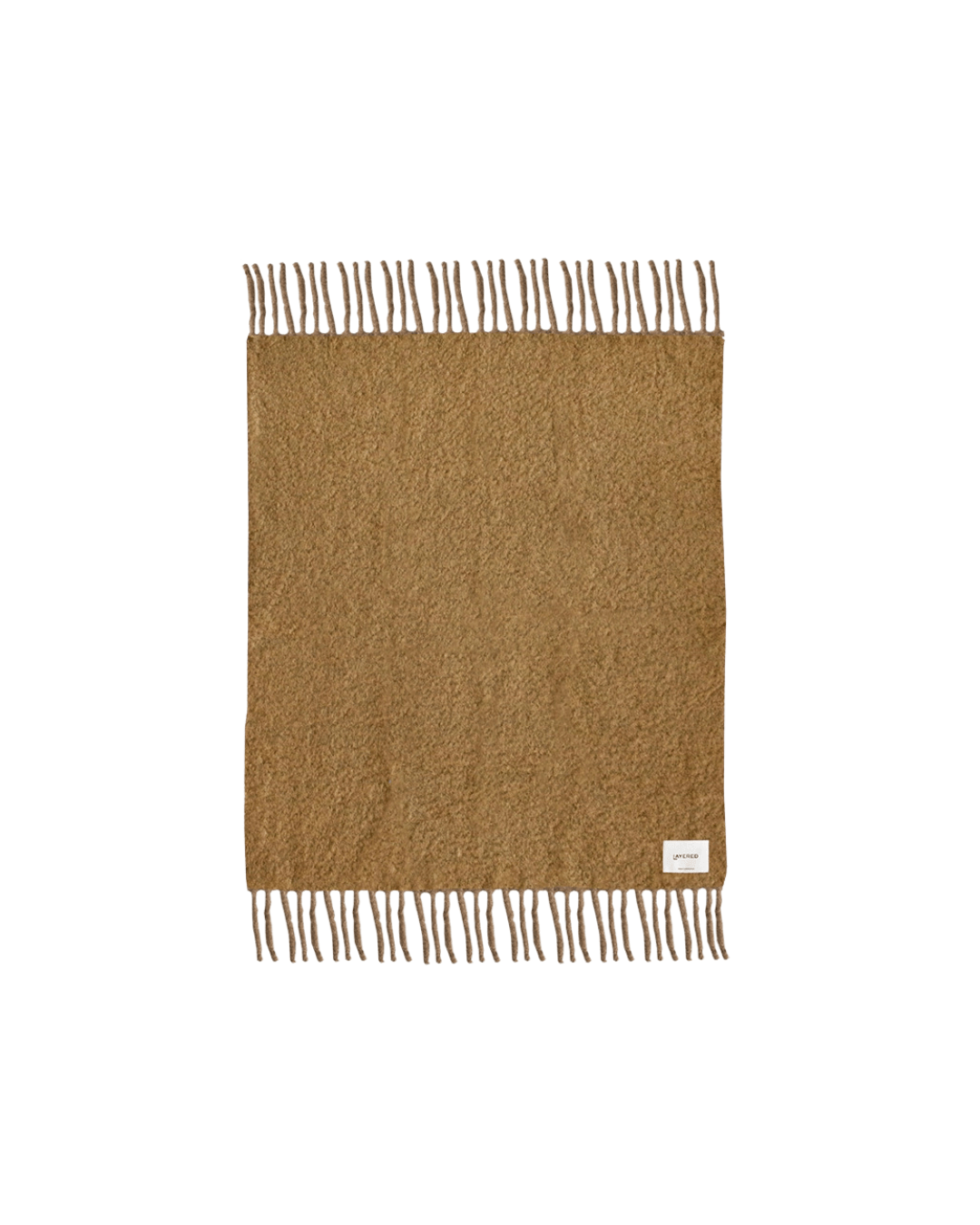 Plaid Mohair Ocre - Maison Caldeira