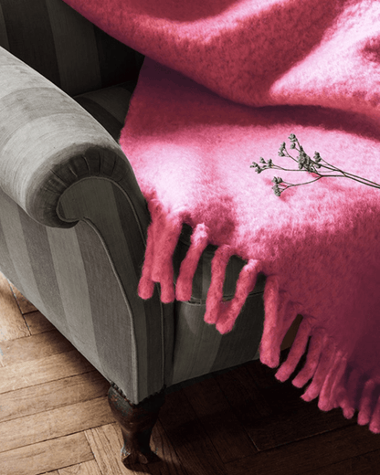 Plaid Mohair - Rose - Layered - Scandinave - Maison Caldeira