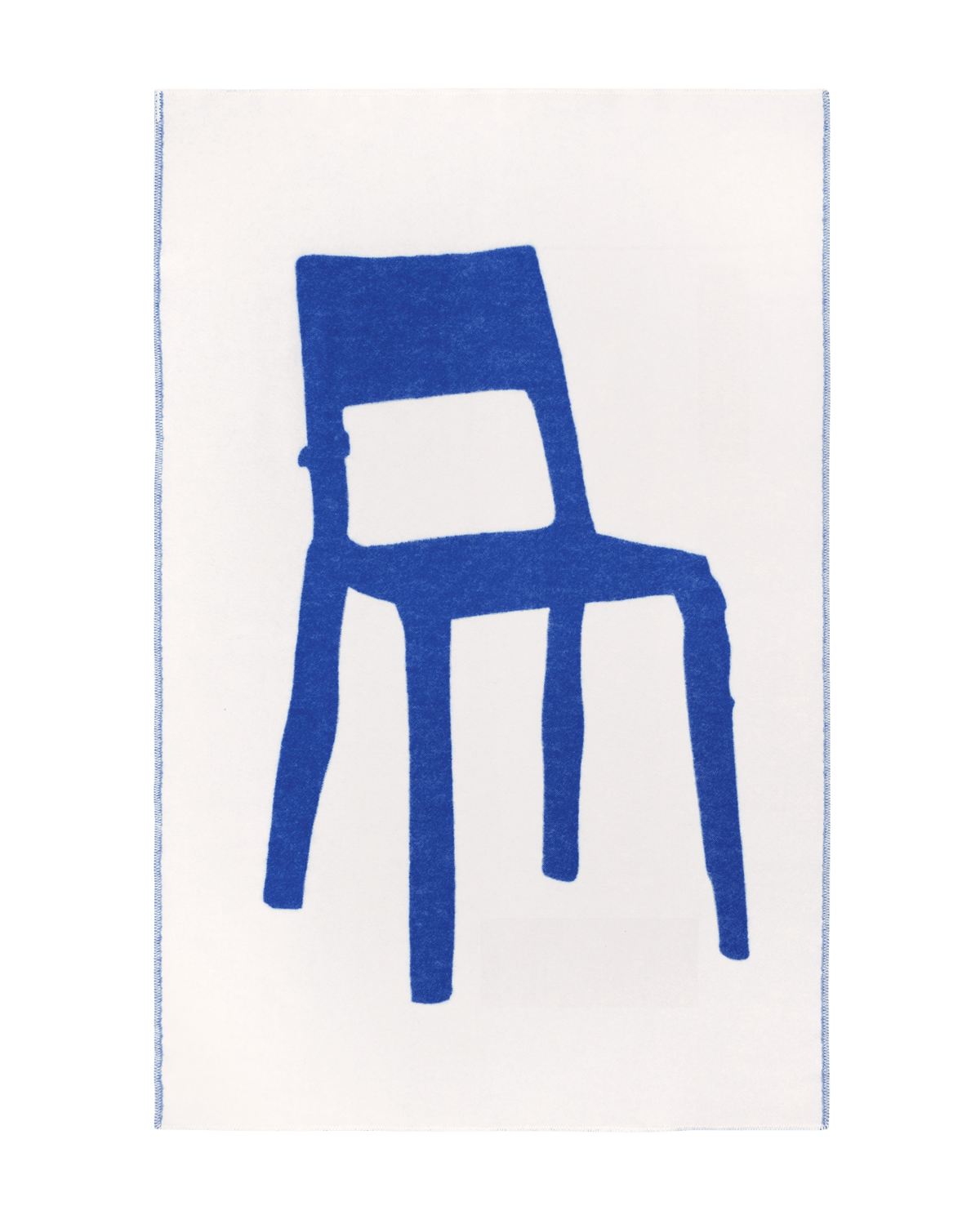 Plaid Splitted Chair Bleu Cobalt 130 x 200 cm - Maison Caldeira