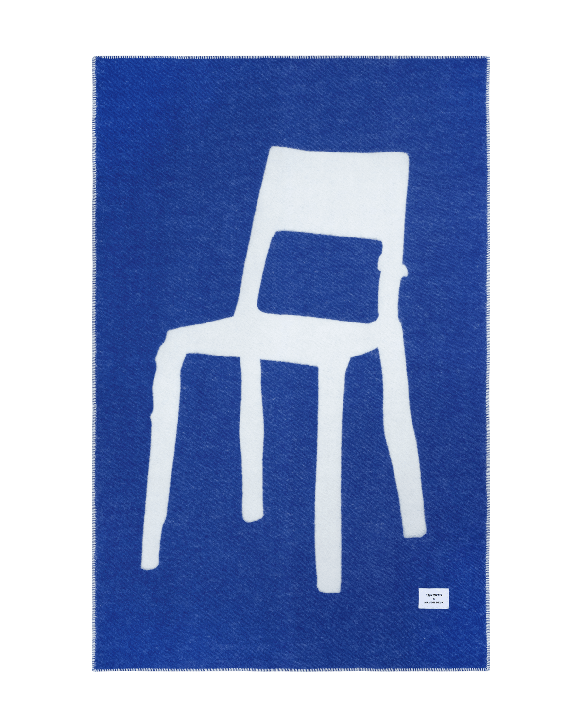Plaid Splitted Chair Bleu Cobalt 130 x 200 cm - Maison Caldeira