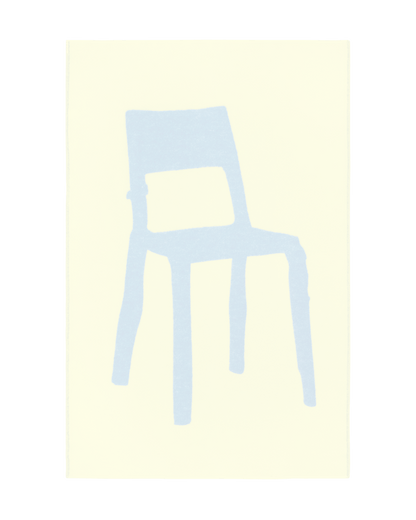 Plaid Splitted Chair Bleu Jaune Beurre 130 x 200 cm - Maison Caldeira