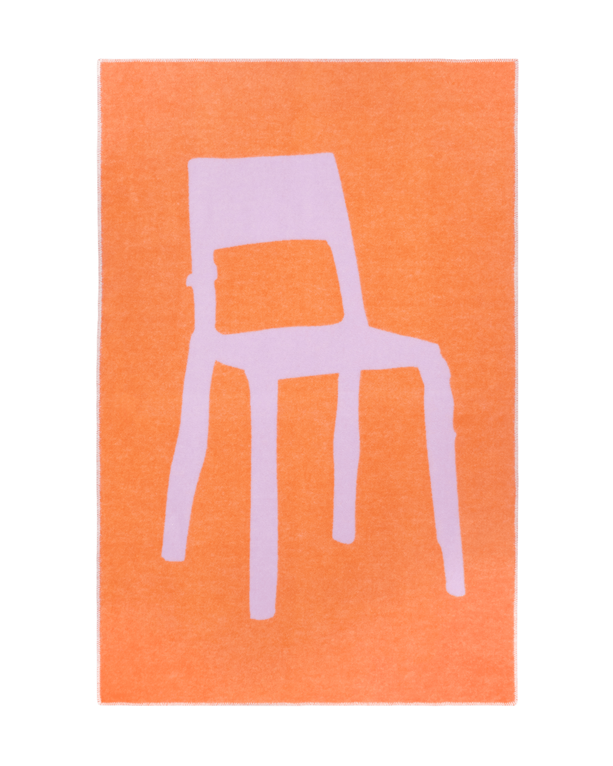 Plaid Splitted Chair Lilas Orange 130 x 200 cm - Maison Caldeira