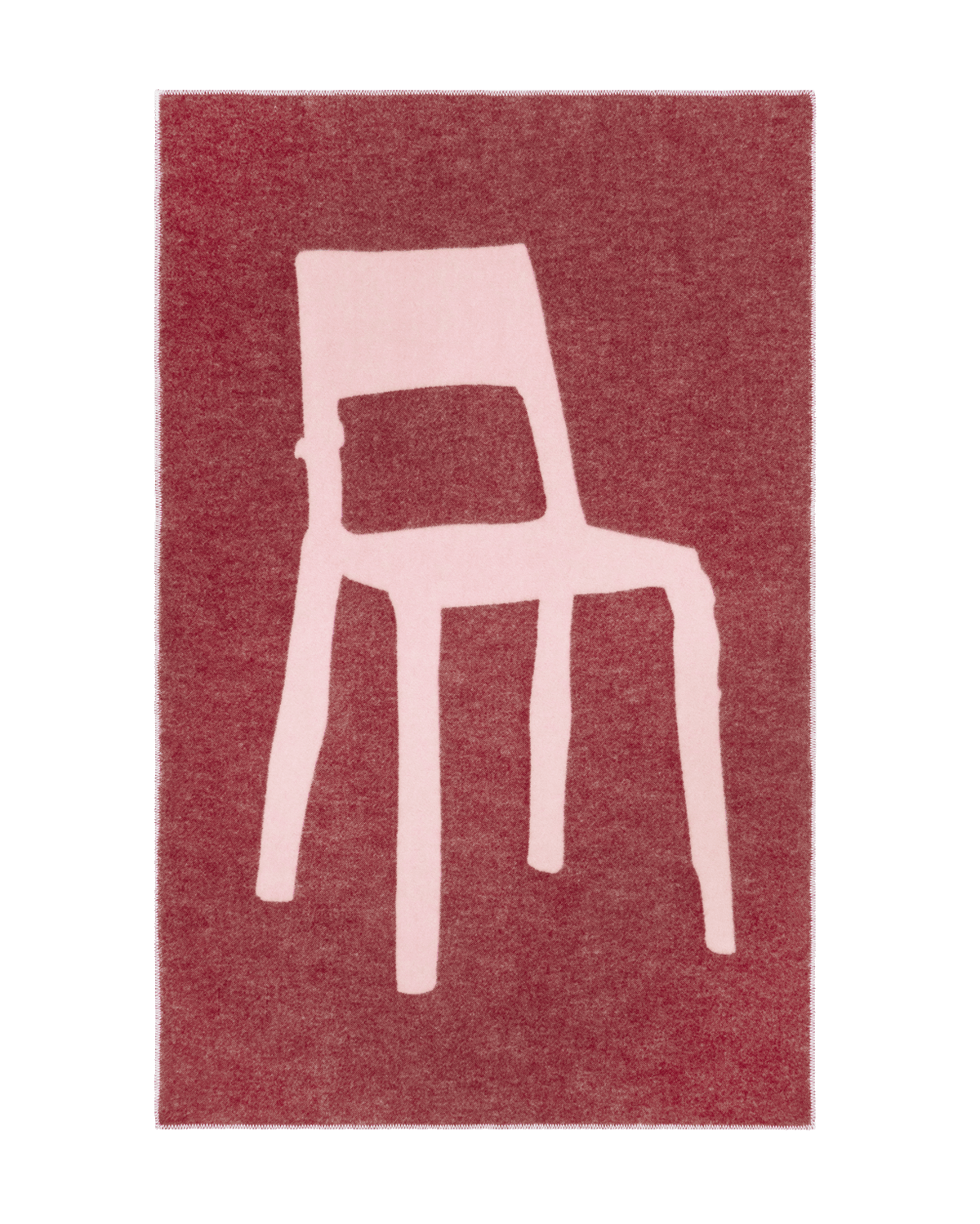 Plaid Splitted Chair Rose Bordeaux 130 x 200 cm - Maison Caldeira