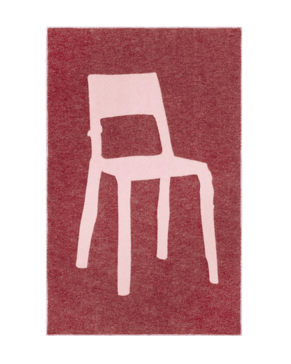 Plaid Splitted Chair Rose Bordeaux 130 x 200 cm - Maison Caldeira