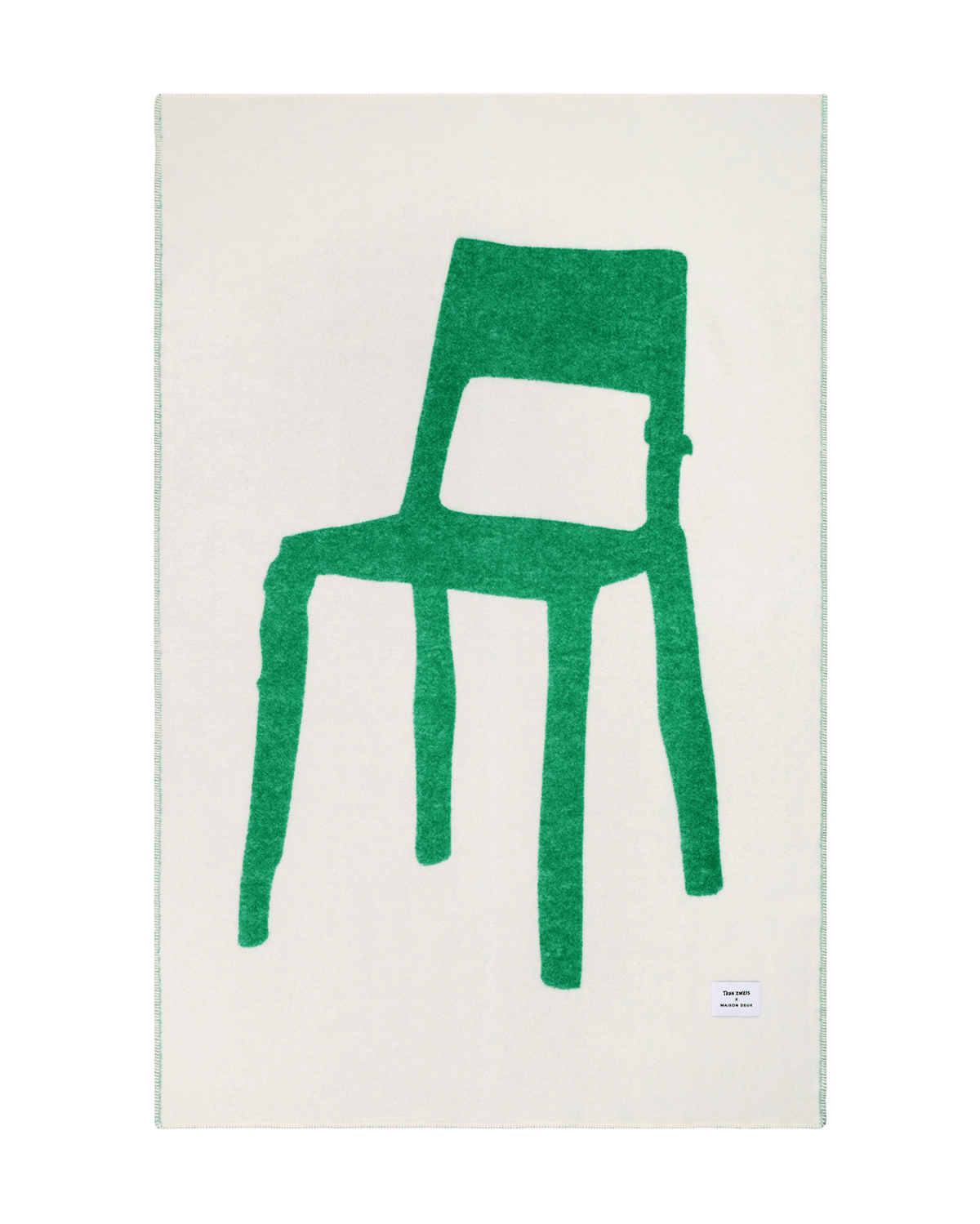 Plaid Splitted Chair Vert Herbe 130 x 200 cm - Maison Caldeira