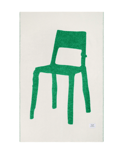 Plaid Splitted Chair Vert Herbe 130 x 200 cm - Maison Caldeira