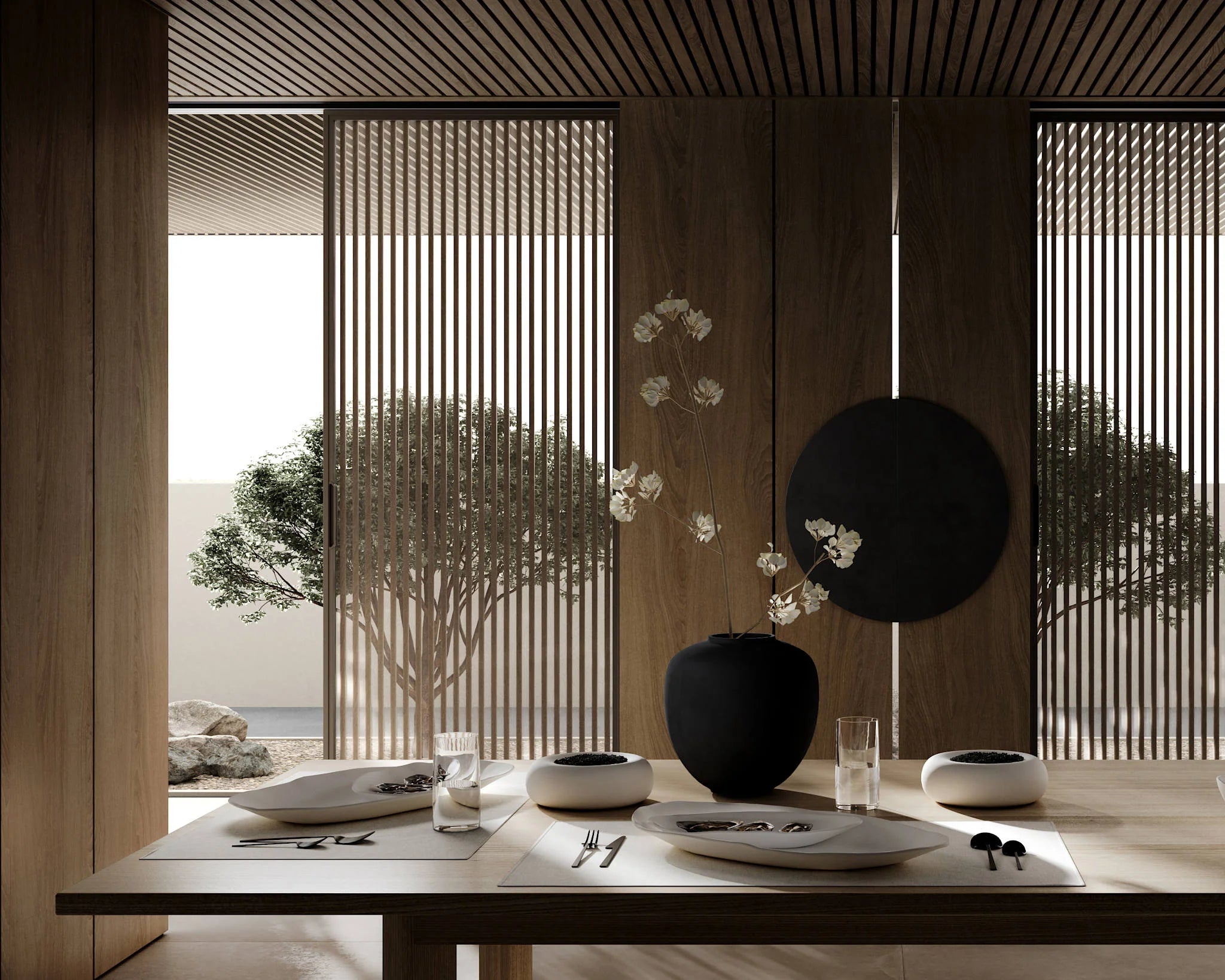 Plateau Hexa – Grès finition Bouleau | 101 Copenhagen - Caldeira