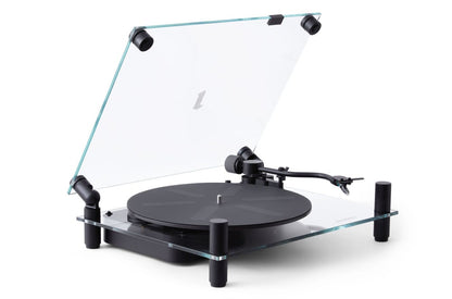 Platine vinyle Turntable verre noir / Bluetooth 5.0 - Caldeira