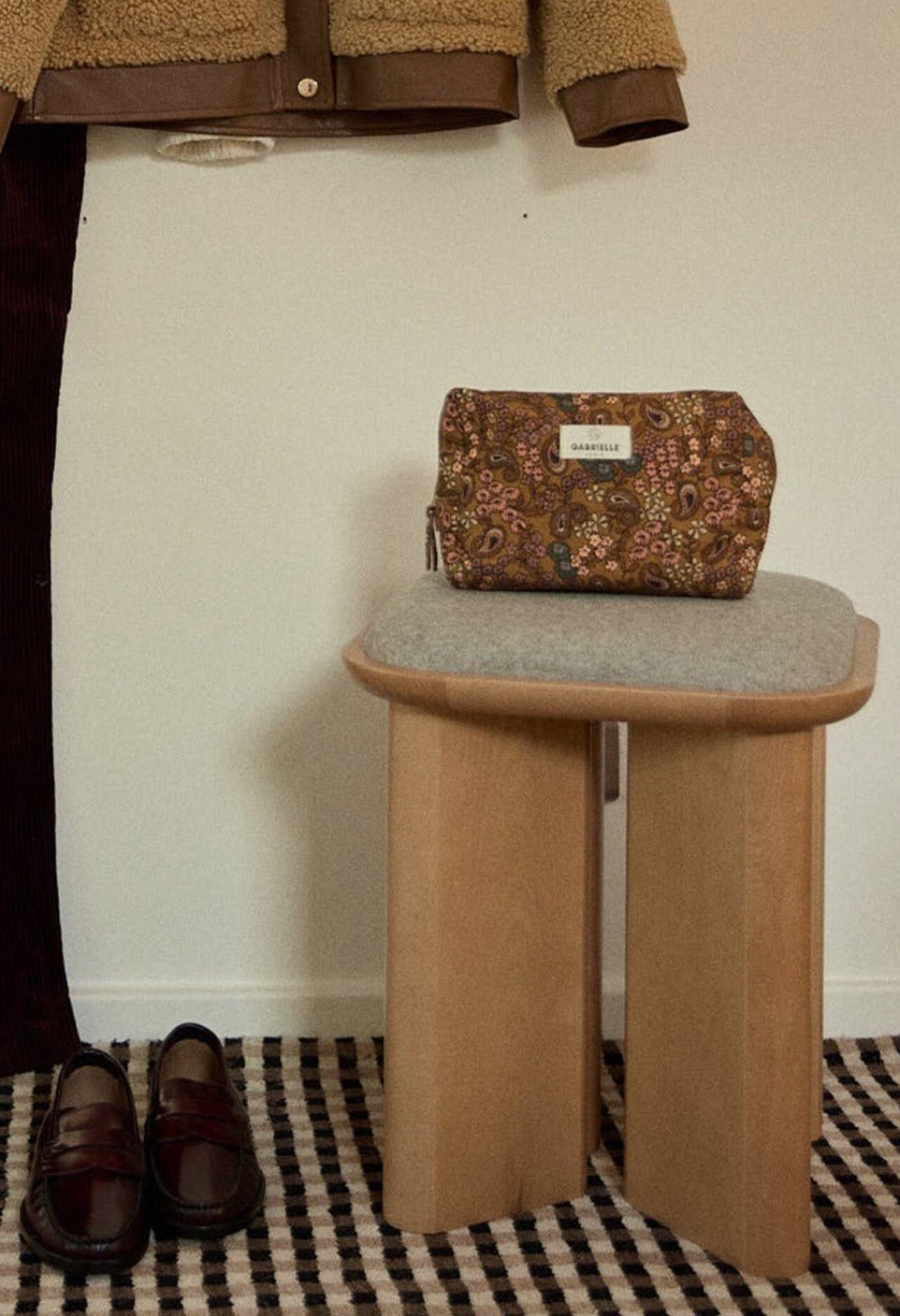 Pouf Lazare - Frêne Naturel - Maison Caldeira