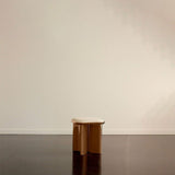 Pouf Lazare - Laqué Caramel - Maison Caldeira