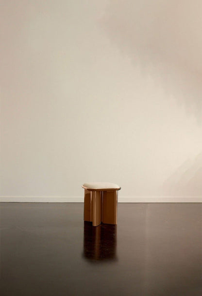 Pouf Lazare - Laqué Caramel - Maison Caldeira