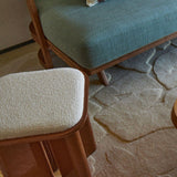 Pouf Lazare - Laqué Caramel - Maison Caldeira