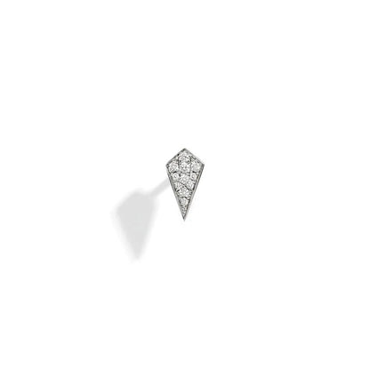 Puce d'oreille Stairway - Argent et diamants - Statement - Design Contemporain - Maison Caldeira