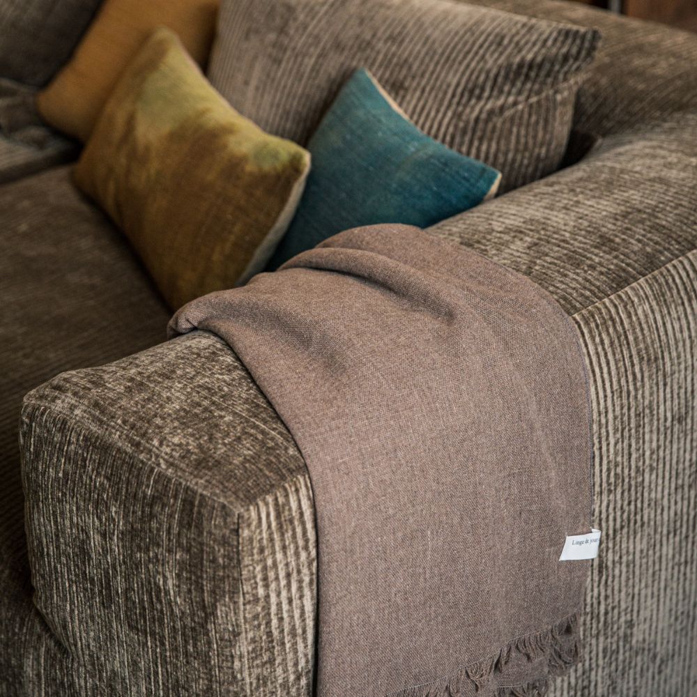 SLOW GEEK Sépia – Canapé 2 places en velours côtelé - Caldeira