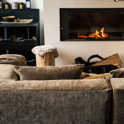 SLOW GEEK Sépia – Canapé 2 places en velours côtelé - Caldeira