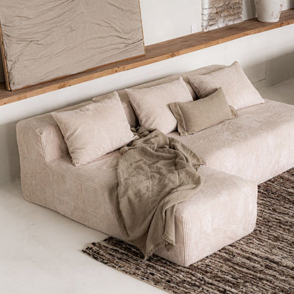 SLOW GEEK Sépia – Canapé 2 places en velours côtelé - Caldeira