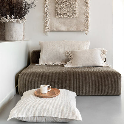 SLOW GEEK Sépia – Canapé 2 places en velours côtelé - Caldeira