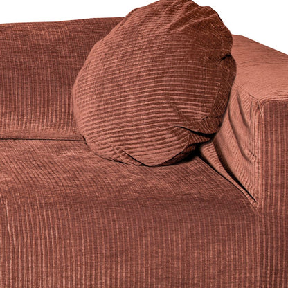 SLOW SOLO Ivory – chauffeuse velours côtelé sculpturale par Bed and Philosophy - Caldeira