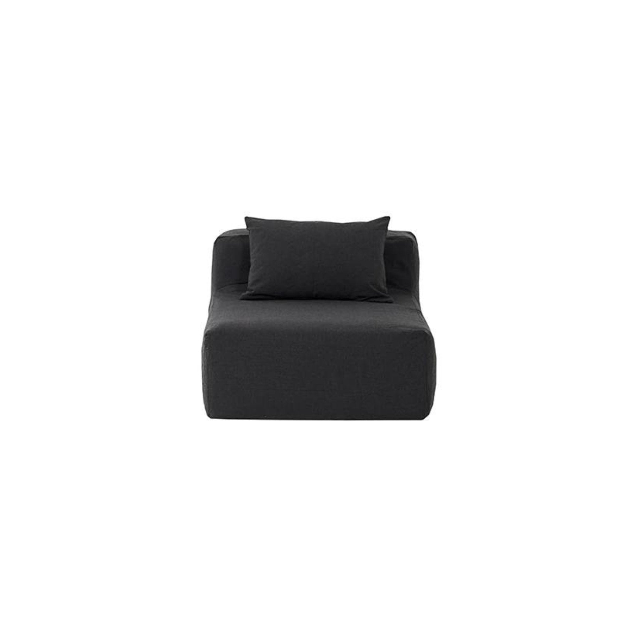 Chauffeuse d'extérieur noir -Solo Tin - Bed and philosophy - Méditerranée - Maison Caldeira