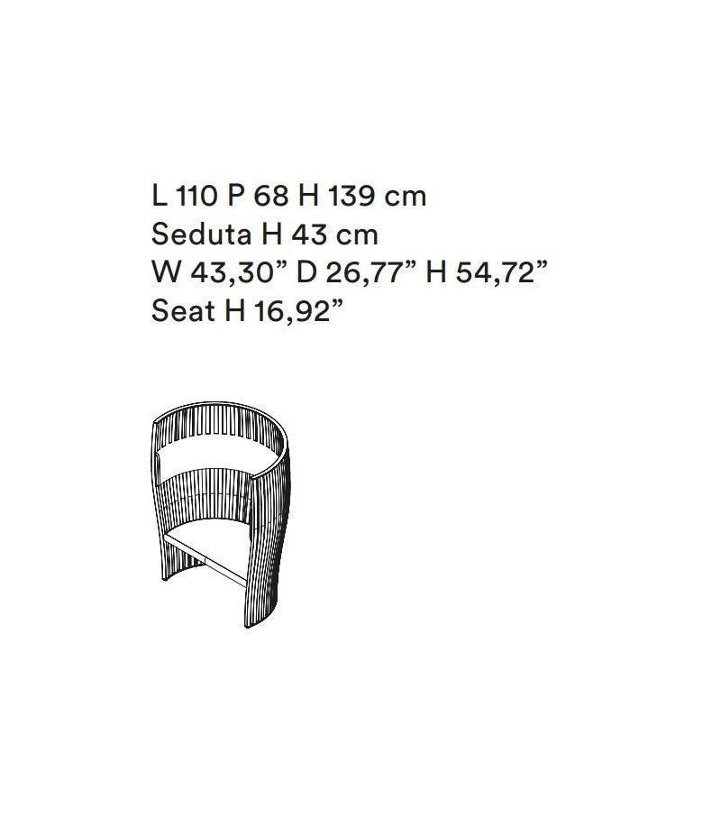 SouthBeach Fauteuil - Christophe Pillet - Tacchini - Design Italien - Maison Caldeira