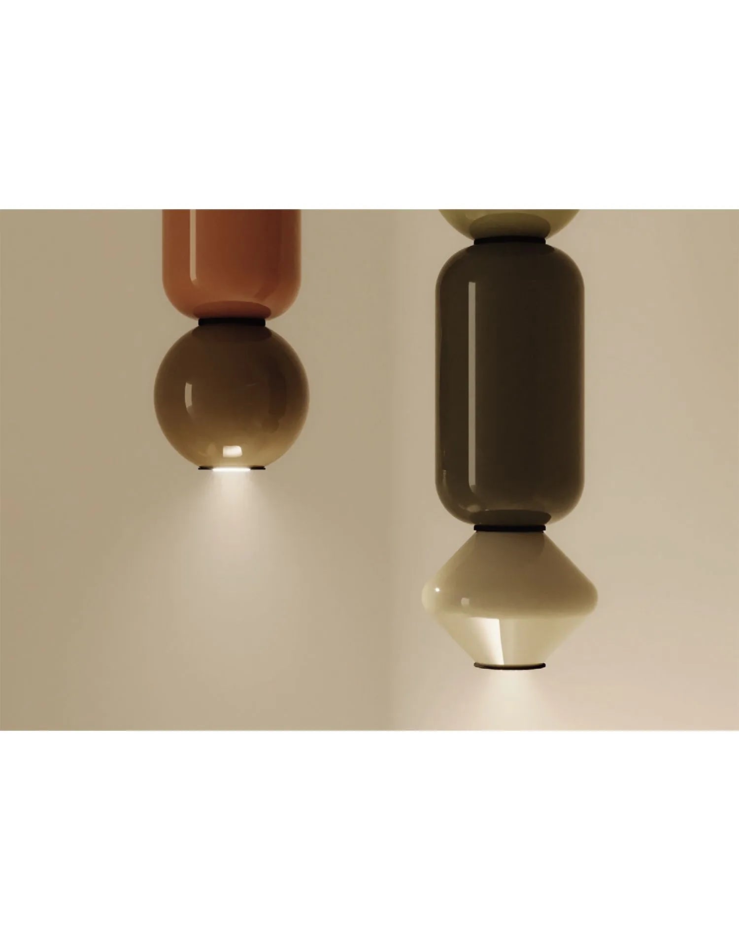 Ces suspensions en verre coloré apportera chaleur et harmonie dans votre intérieur 