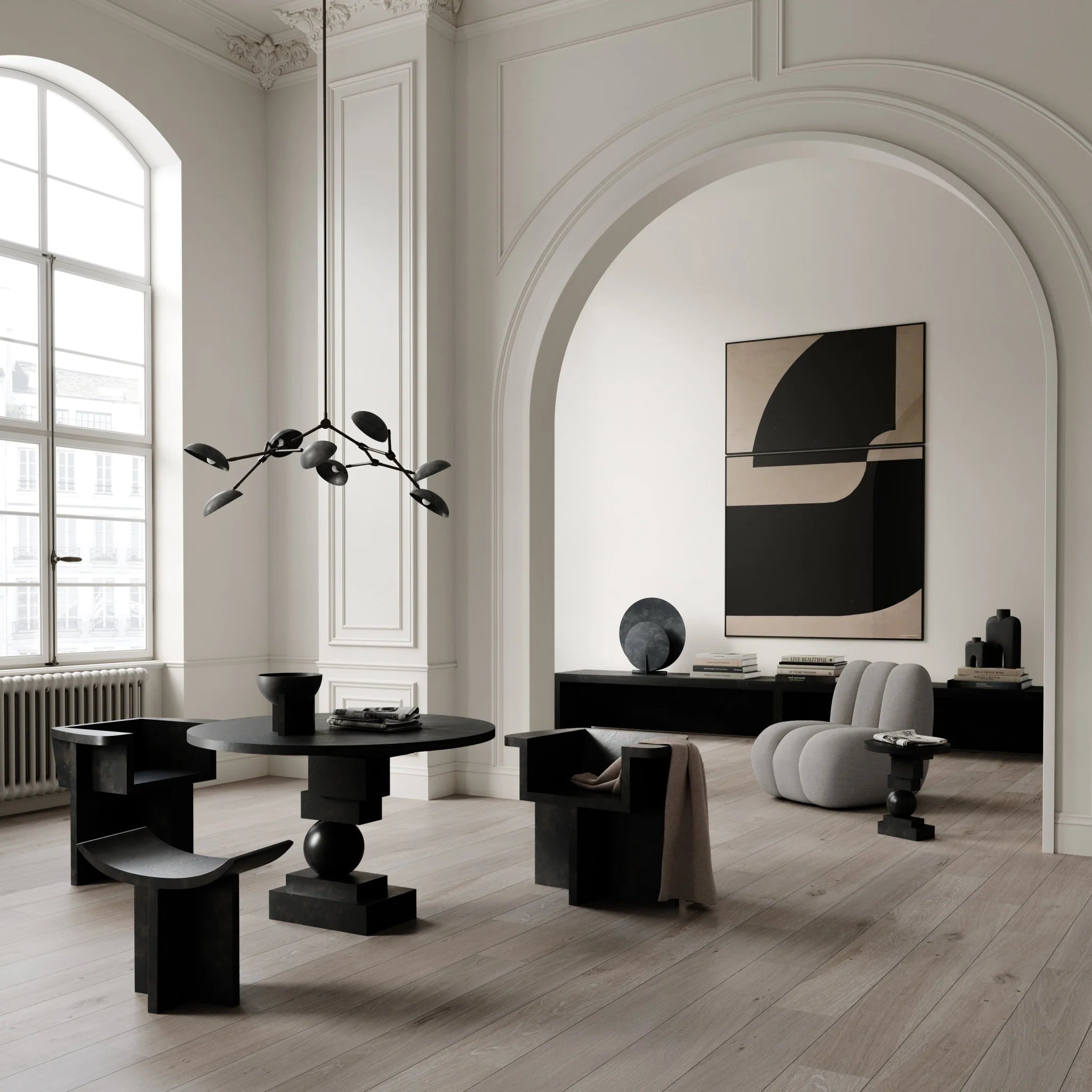 Table à manger Artist - Noir - 101 copenhagen - Scandinave - Maison Caldeira