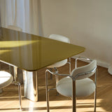 Table À Manger Chrysoline - Laqué Ambre - Maison Caldeira
