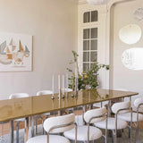 Table À Manger Chrysoline - Laqué Ambre - Maison Caldeira