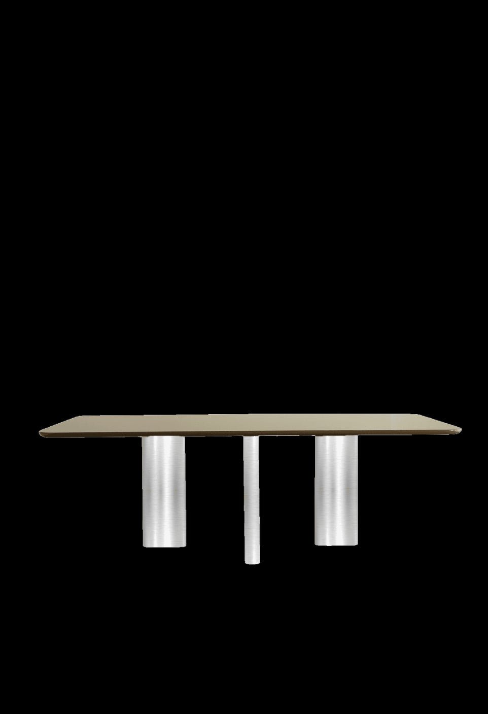 Table À Manger Chrysoline - Laqué Kaki - Maison Caldeira