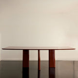 Table A Manger Rectangulaire Joe - Bois Laqué Bordeaux - Maison Caldeira